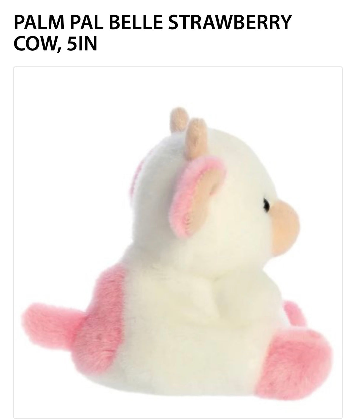 Belle Strawberry Cow Palm Pals