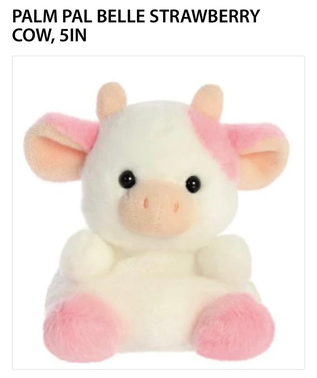 Belle Strawberry Cow Palm Pals